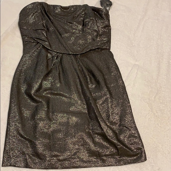 Tahari | Cocktail strapless dress | charcoal grey - Picture 1 of 11